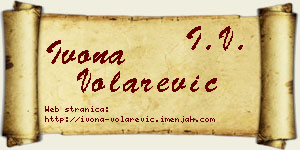 Ivona Volarević vizit kartica